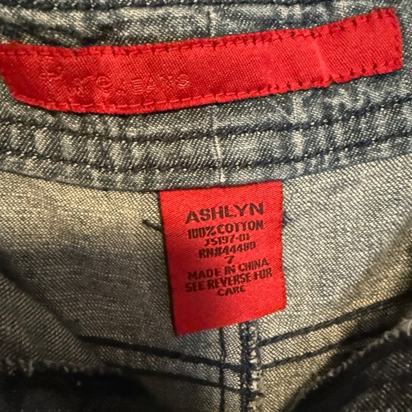 Vintage Fire Jeans Denim Jean Flare Maxi Skirt Size 7 Y2K - Picture 14 of 15